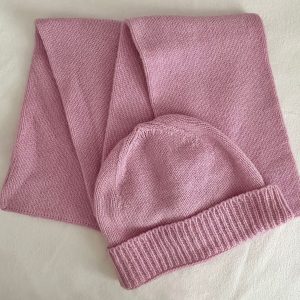 Hat & Scarf Set Pink