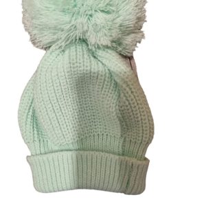 Baby wool pom pom hats