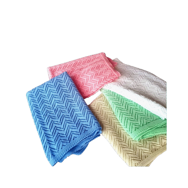 Baby Fine Knit Lace Blanket - Image 4