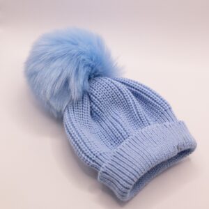 Baby Faux Fur Pom Pom Hat.