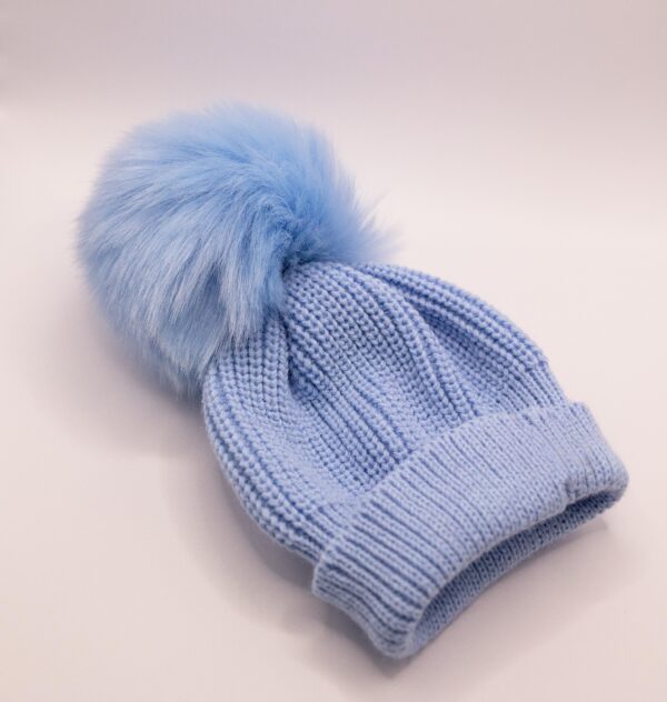 Baby Faux Fur Pom Pom Hat.