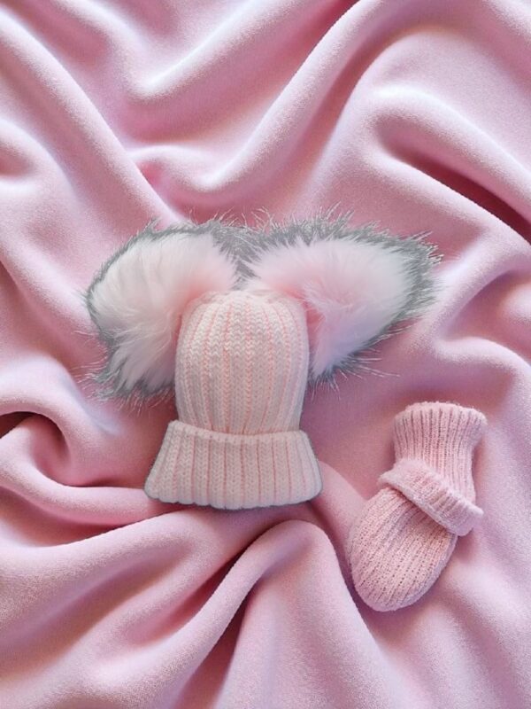 Baby Double Pom Pom Hat - Image 7