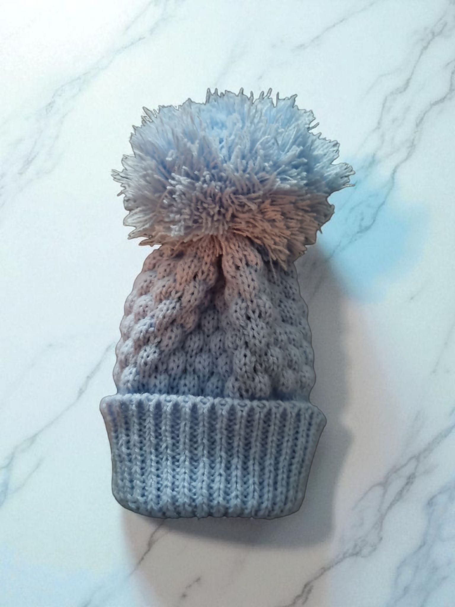 Baby Pom Pom hat wool pom pom - Image 4