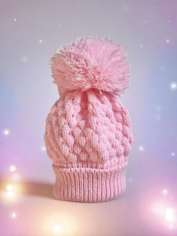 Baby Pom Pom hat wool pom pom