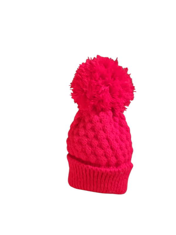 Baby Pom Pom hat wool pom pom - Image 2