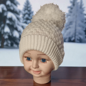 Baby Pom Pom hat wool pom pom
